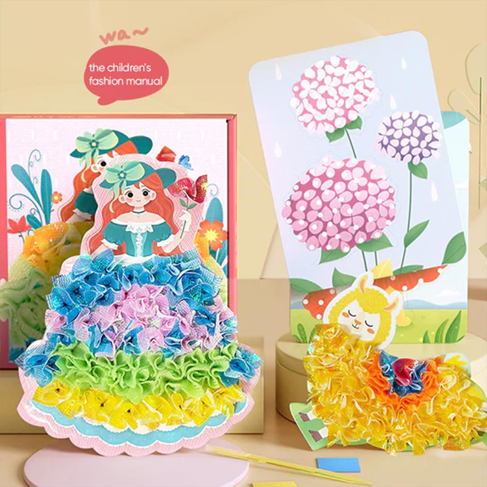 Kit de Création Princesse Poke Art - Ensemble de 10 Pièces, Activités Manuelles pour Enfants de 4 à 8 Ans, Kits de Bricolage et Arts Créatifs pour