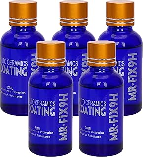 9H Hardness Nano, 9h Ceramic Coating for Cars, Glass Coating Polish, Anti Scratch Hydrophobic Polish Nano Coating Agent, Ceramic Coating Pro Premium Car Care Kit 9h High Gloss 30ML