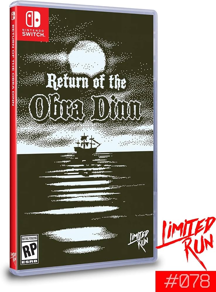 【北米版】Return of the Obra Dinn【Switch】 Limited Run Return of the Obra Dinn for Nintendo Switch (Games #78