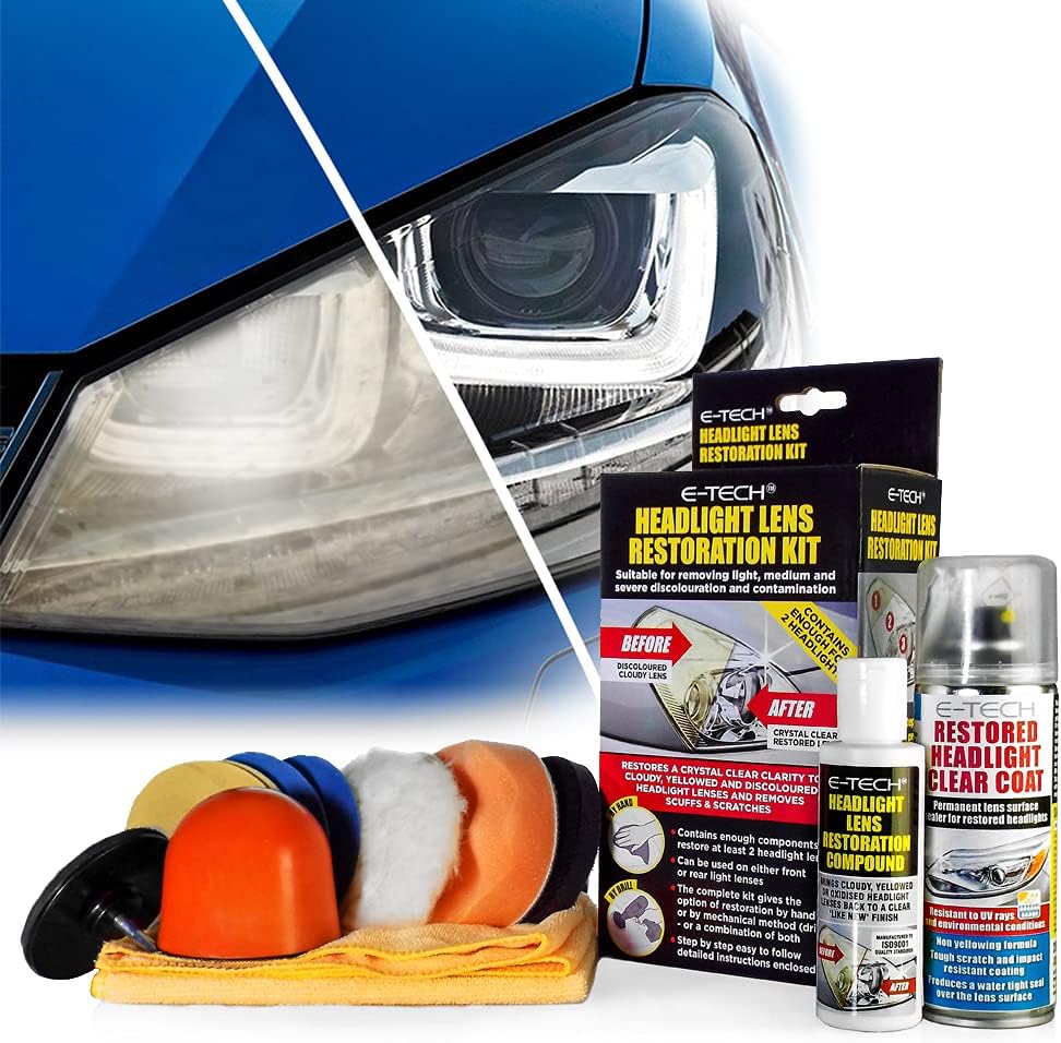 BITS4REASONS E TECH NEW FORMULA PROFESSIONAL HEADLIGHT LENS RESTORATION