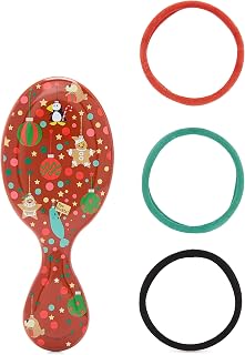 Wet Brush Mini Detangler Hair Brush Elf Kit, Ultra-Soft IntelliFlex Bristles, Detangling Brush Glides Through Tangles For All Hair Types (Wet Dry & Damaged), 1 Hairbrush & 3 Elastics