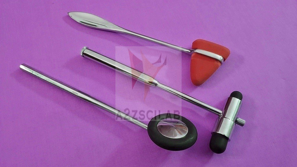 Set of 3 Pcs Reflex Taylor + Babinski + Buck Percussion Hammer Mallets (A2zscilab Brand)