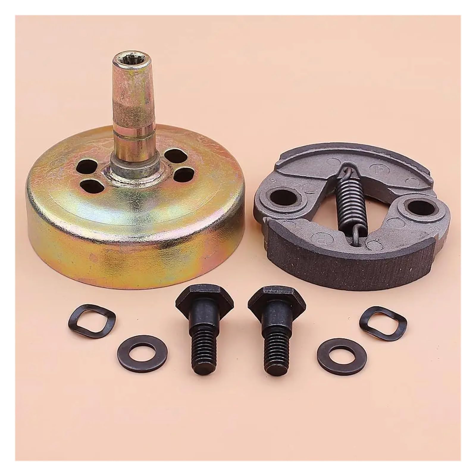 Tambour d'embrayage 9T et sa rondelle robuste pour débroussailleuse thermique 43CC