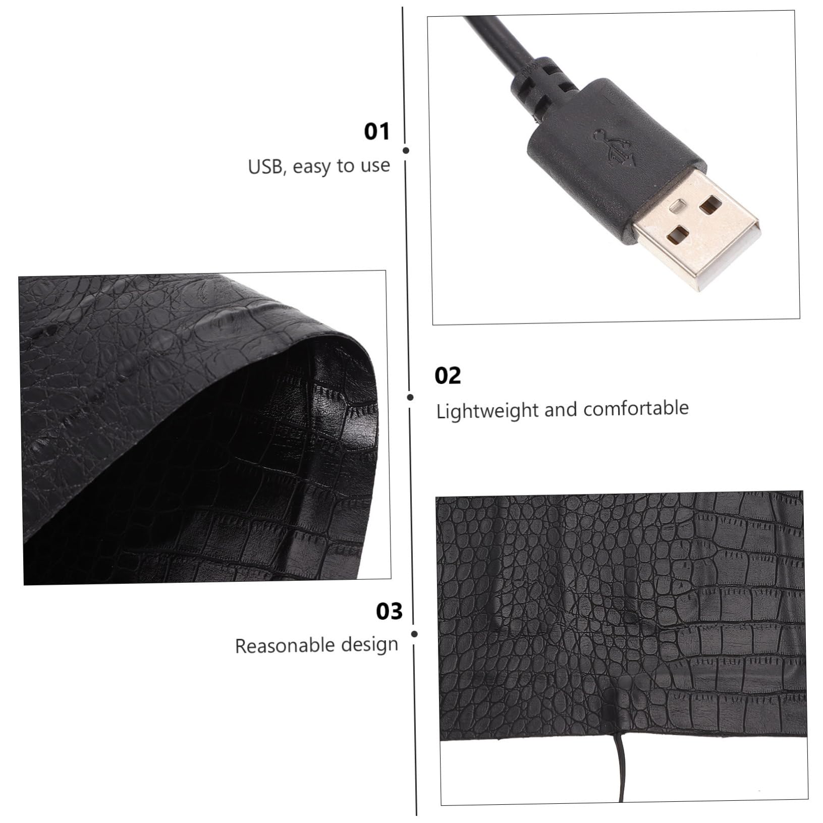SUPVOX 1pezzi Tappetino Riscaldato Elettrico per Rettili Tappetino Riscaldante Portatile per Piccoli Animali Accessori Caldi per Animali Che Strisciano