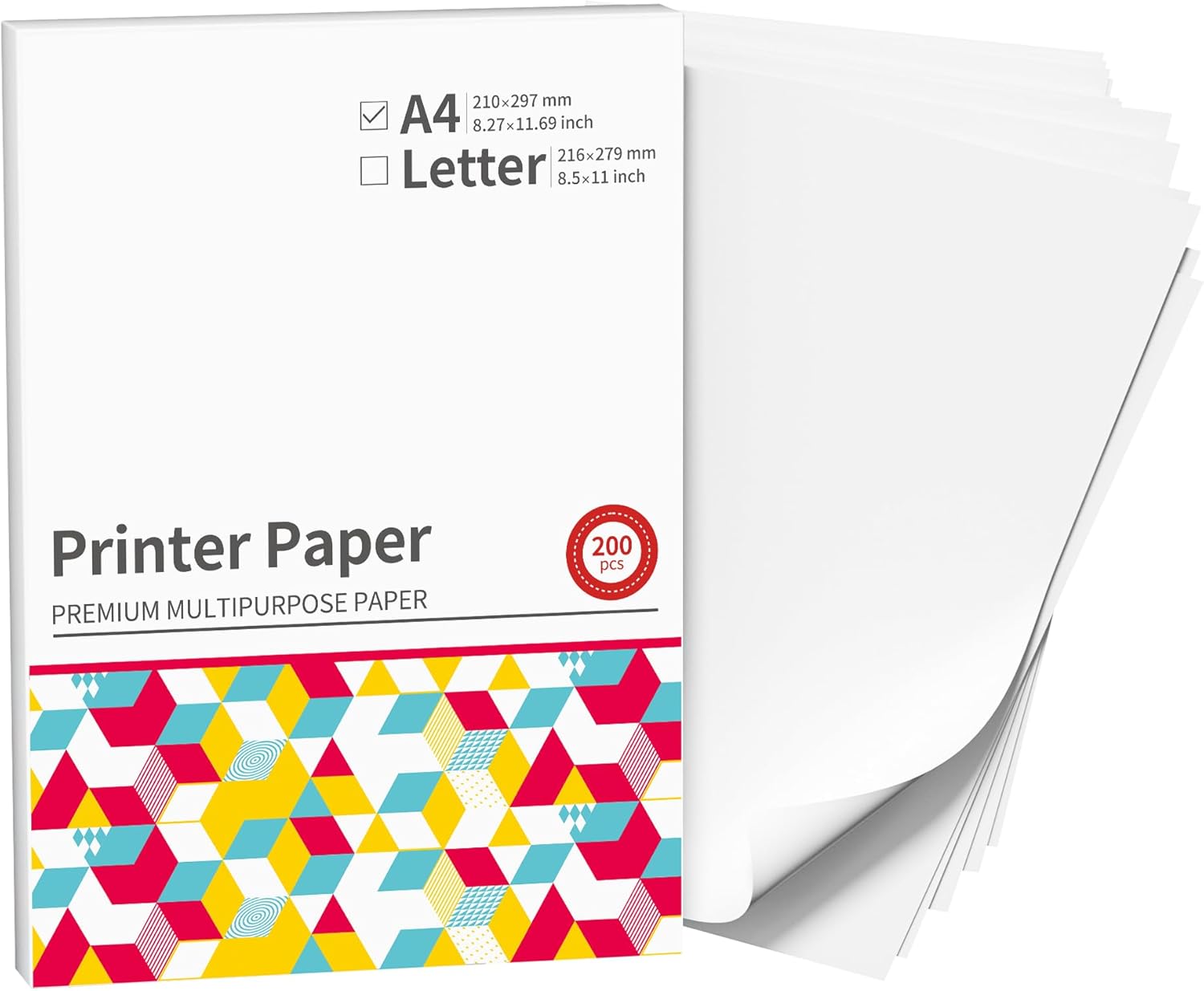 A4 Printer Paper, Multipurpose Copy Paper for Laser