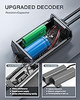 Vista 6 de Nilight Decodificador CANbus LED 9007/HB5 – Arnés Anti-Parpadeo Libre de Errores Resistencia Condensador para Bombilla LED, Paquete de 2
