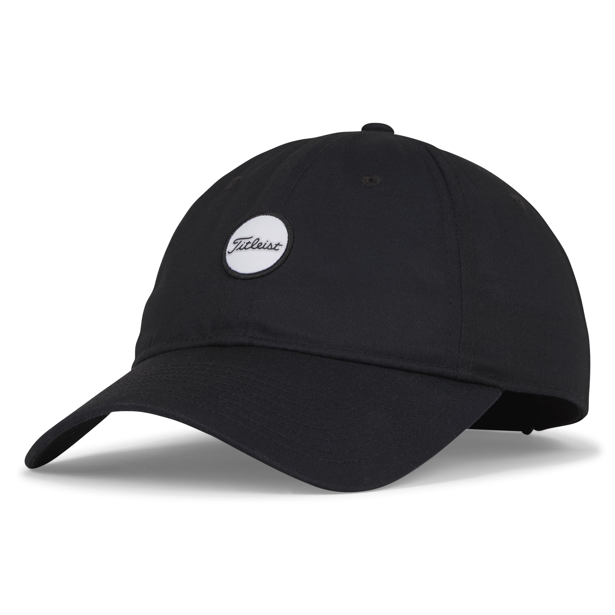 Titleist Montauk Lightweight Golf Cap, Black/White, Adjustable