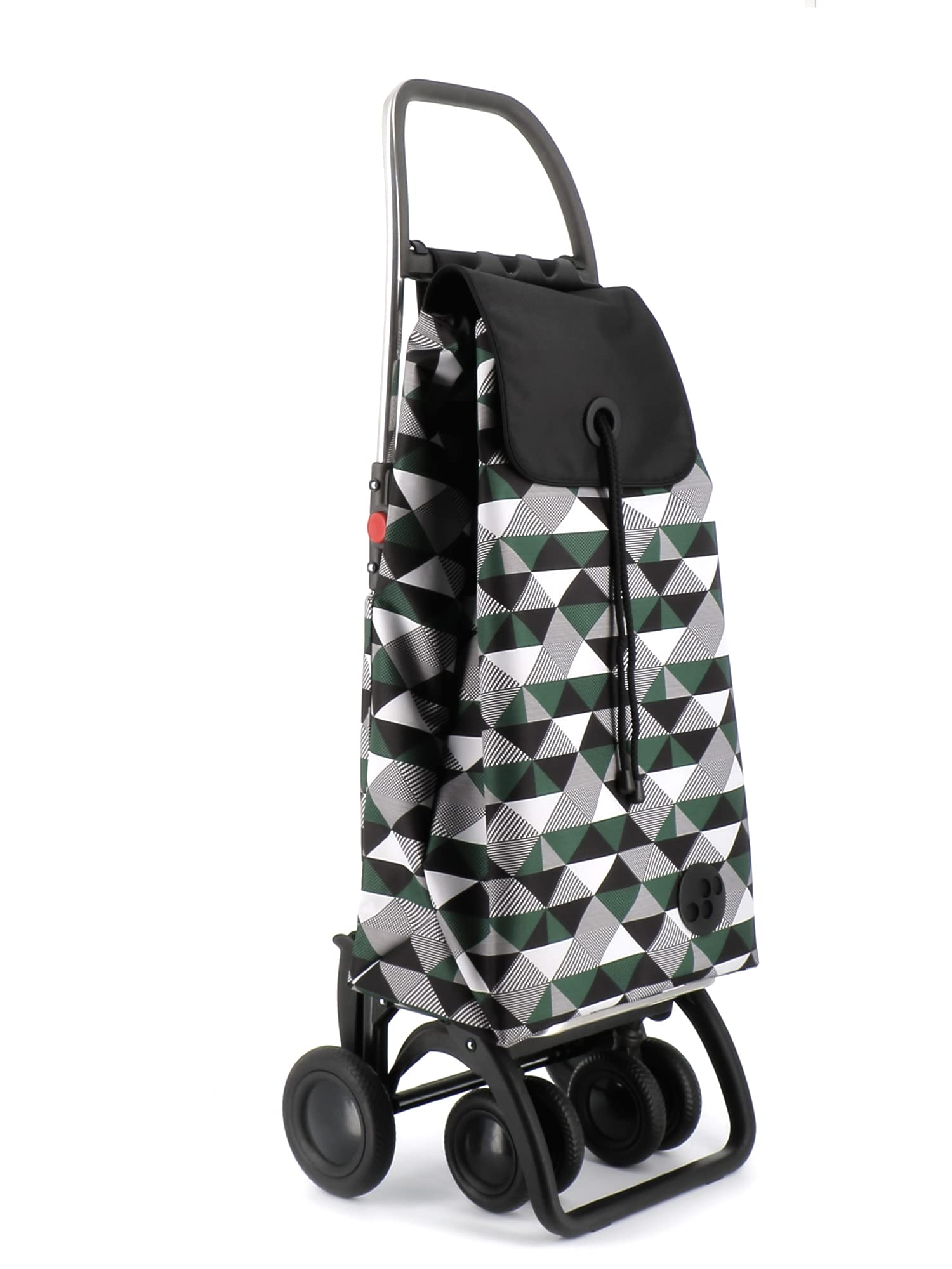 ROLSER I-Max Sahara 4 Wheel 2 Swivelling Foldable Shopping Trolley - Kaki
