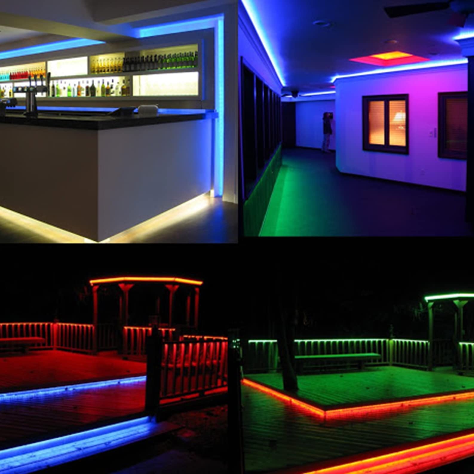 LED ATOMANT KIT 5m de Tira Luz LED RGB 220V IP65 Controlador y Mando RF | Corte cada 12,5cm