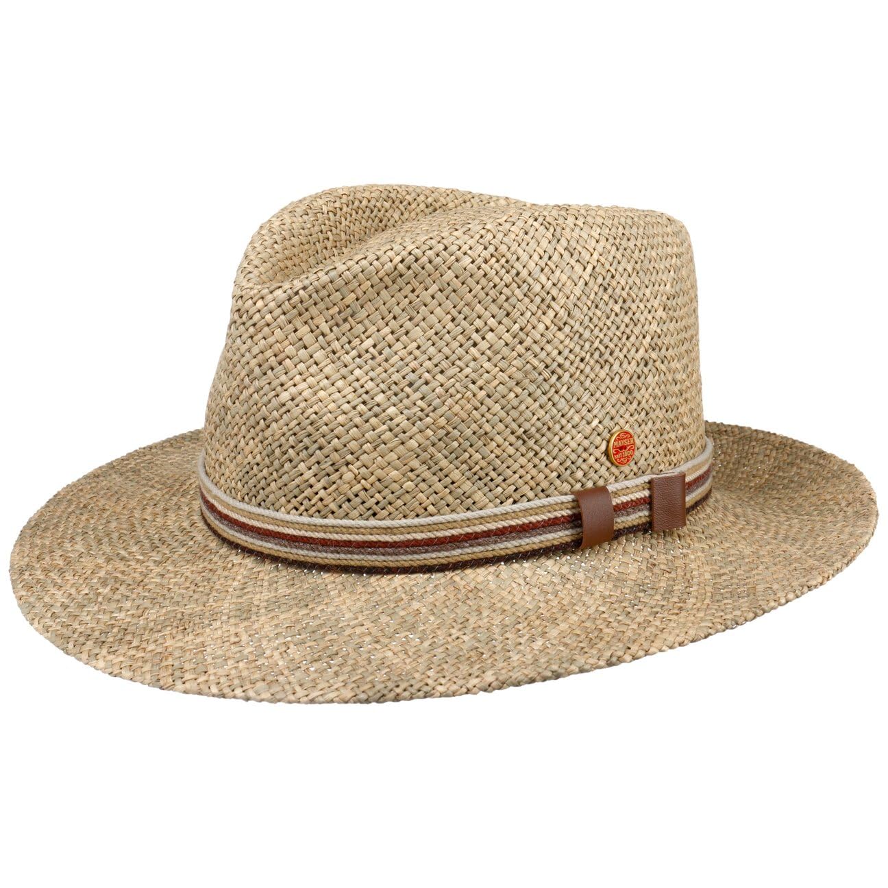 Mayser Calas Strohhut Traveller Uni Handmade Stoffgarnitur Made in EU Damen Sommer