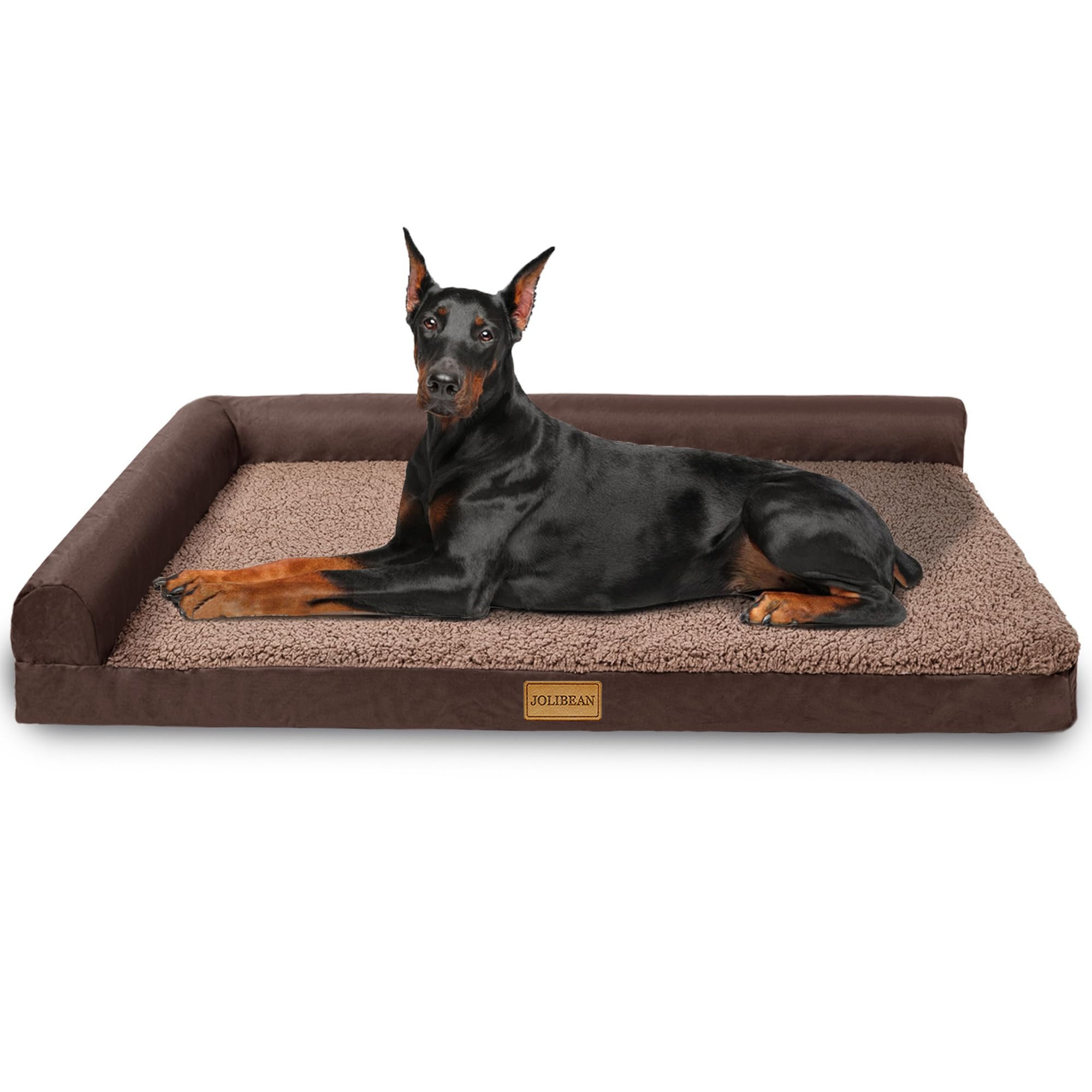 Jolibean Orthopädisches Hundebett Grosse Hunde, Typ l Waschbar Hundekorb Mit Kissen, Flauschig Hundesofa Wasserdicht rutschfest