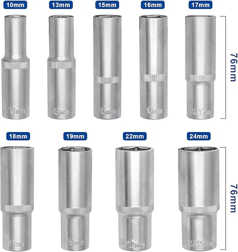 Miniatura 3 de DAKCOS Juego de llaves Torx hembra de 12 piezas, Torx E y Star Socket Set E4 - E20