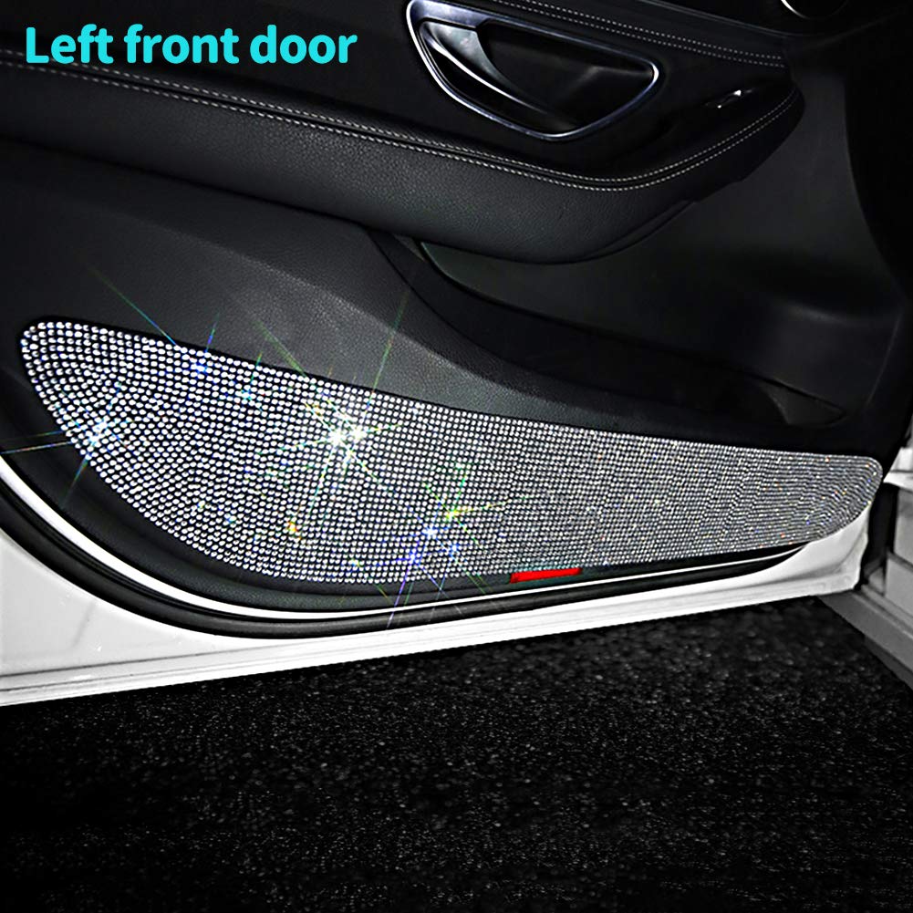 eing Almohadilla protectora universal para puerta de coche, almohadilla protectora para puerta de coche, pegatinas anticolisión, paquete de 4 unidades (2 unidades para puerta delantera y 2 unidades