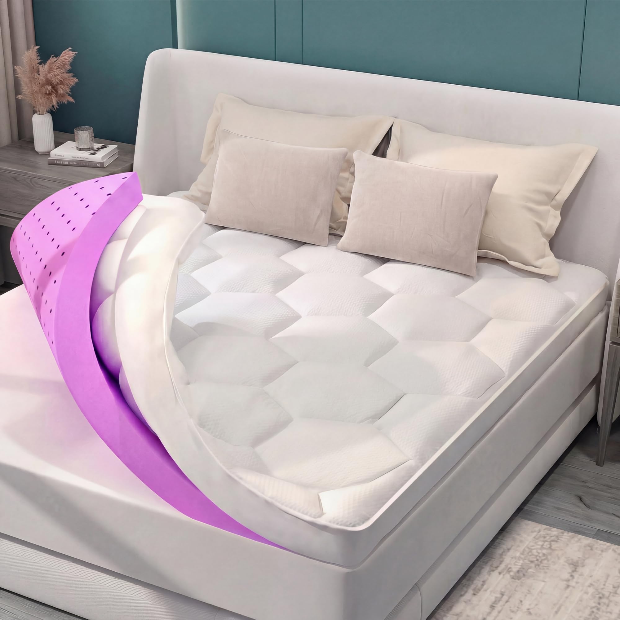 BDEUS Dual Layer Mattress Topper