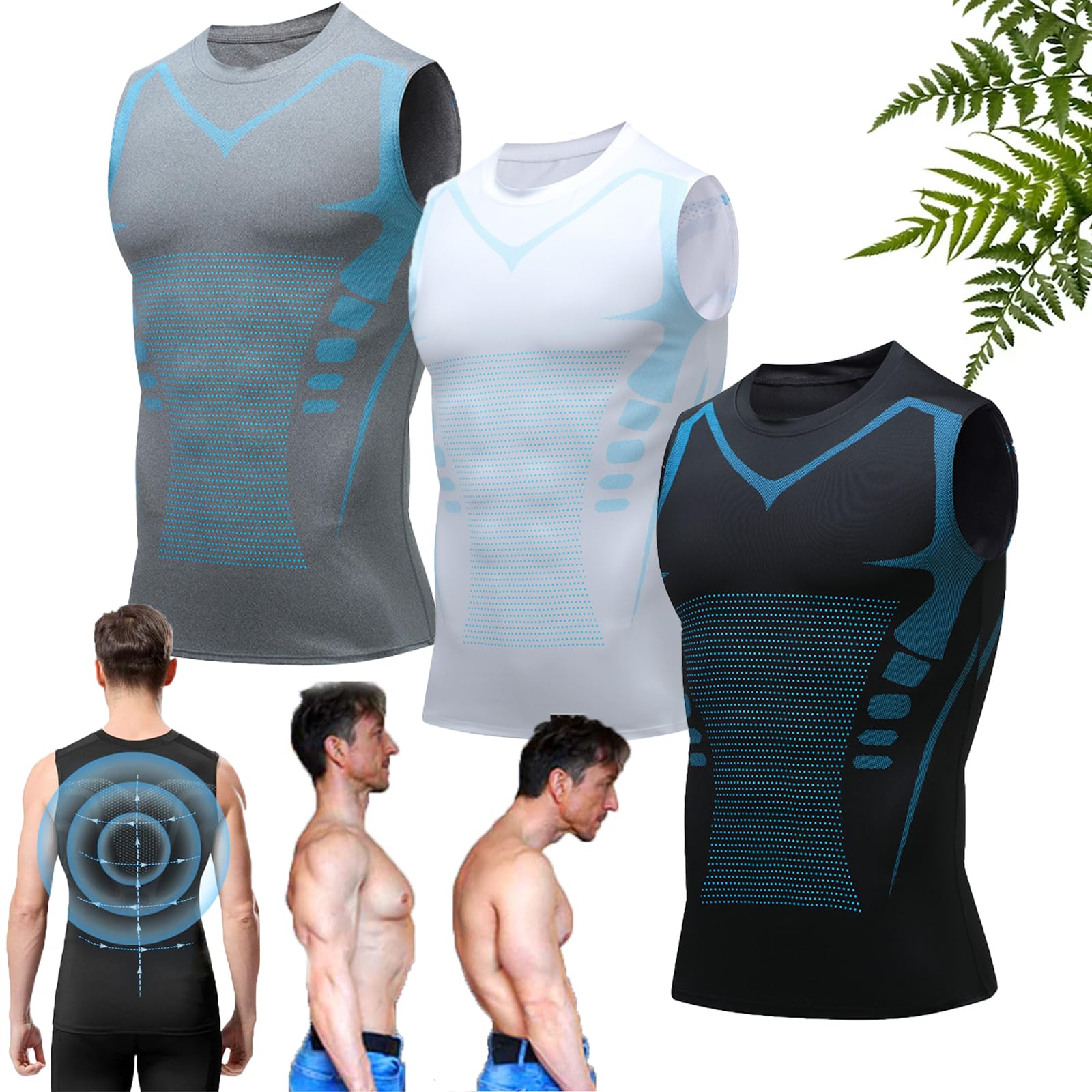 Canotta Uomo, V2 Maglia Senza Maniche Sportiva in Cotone e Fibra Tecnica, Traspirante e Comoda per Allenamento e Tempo Libero, Design Moderno