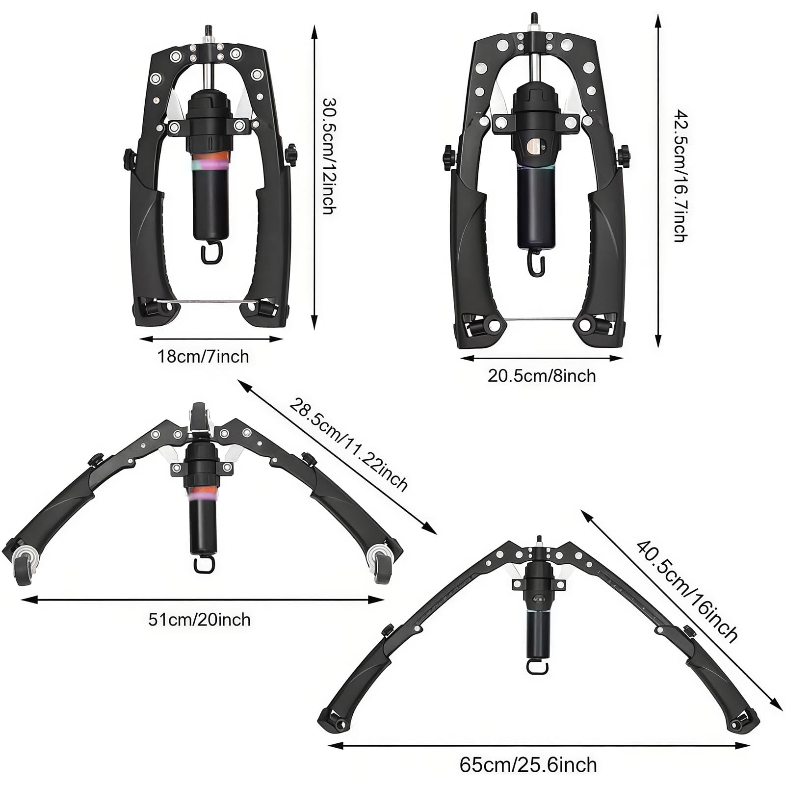 Verstellbare hydraulische Power-Brustpresse, 3-in-1, Heim-Fitnessstudio, Equint Chest Expr & Arm Exerciser 22 200 kg für GTH-Training & Fitness