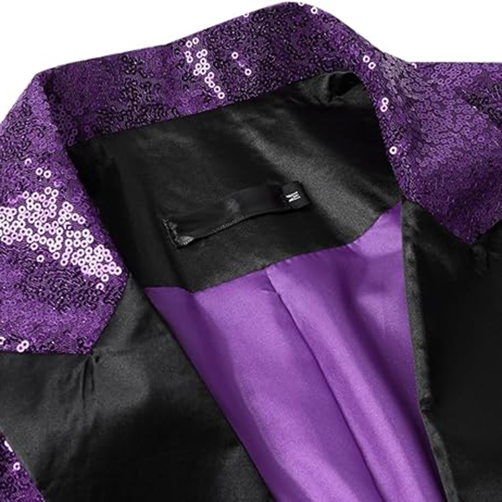 Blazer à Paillettes for Hommes, Coupe cintrée, Brillant, Veste de Costume de Smoking for Bal de Promo, col châle, Blazer de dîner for Hommes, Manteau Disco