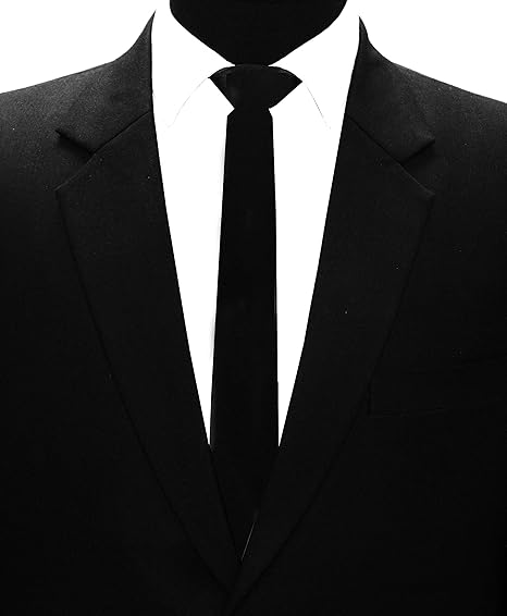 TIE STUDIO Mens Formal Solid Necktie | Satin | Microfiber | Standard Slim | Premium fabric | Superior finishing | Set of 1