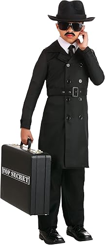 Miniatura 2 de Disfraz de hombre de agente secreto para niños, Negro -