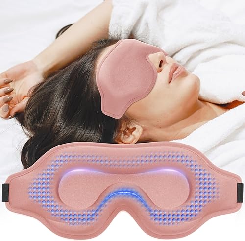 Miniatura 7 de Antifaz para dormir para hombres y mujeres, máscara de ojos mejorada con copa contorneada 3D, bloqueo de luz, máscara de ojos con correa ajustable,