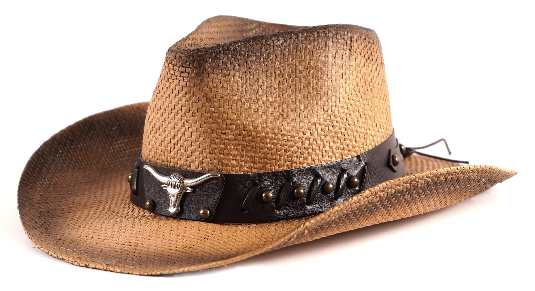 SoJourner Bags Men & Women's Cowboy Cowgirl Hat - Western Hats for Women, Adjustable Cowboy Hat Men with Wide Brim