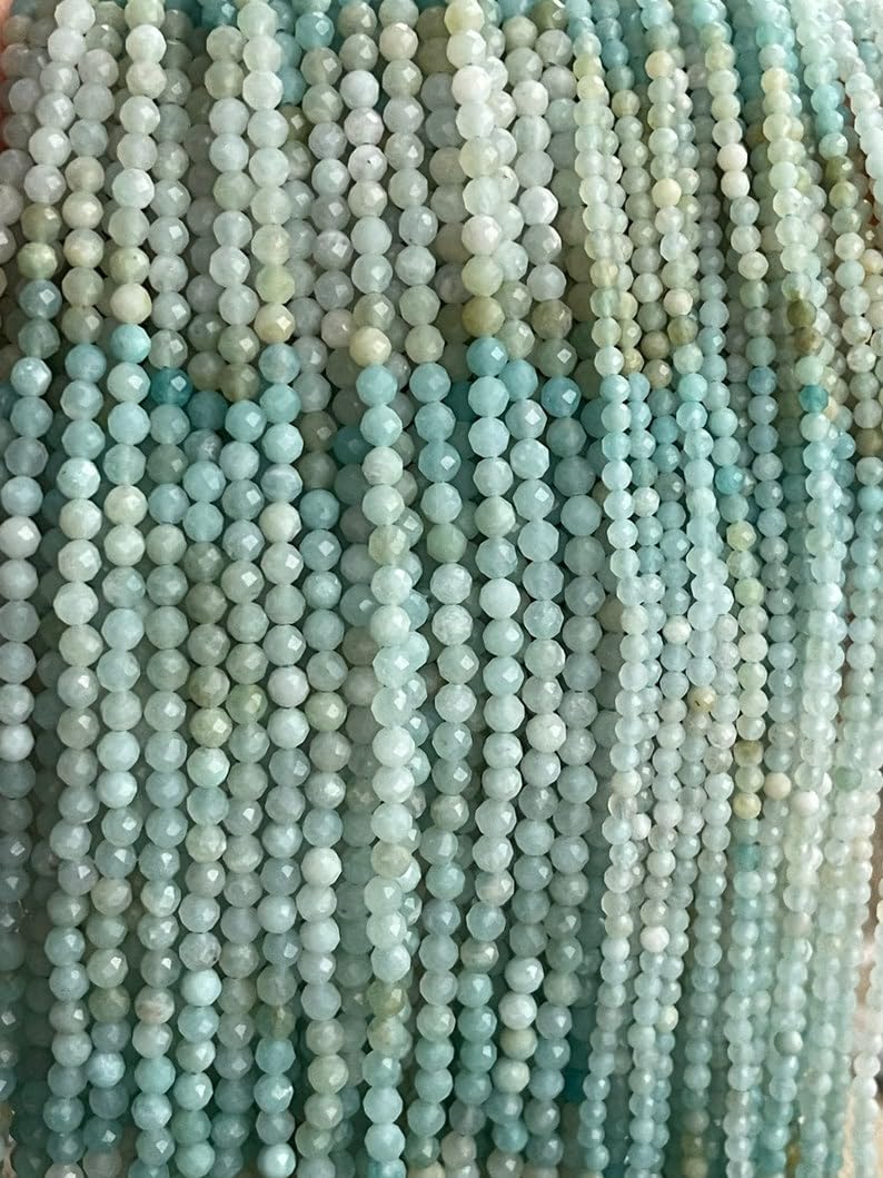 Perles naturelles de 2mm rondes et facettées de qualité pour la joaillerie fine fait main