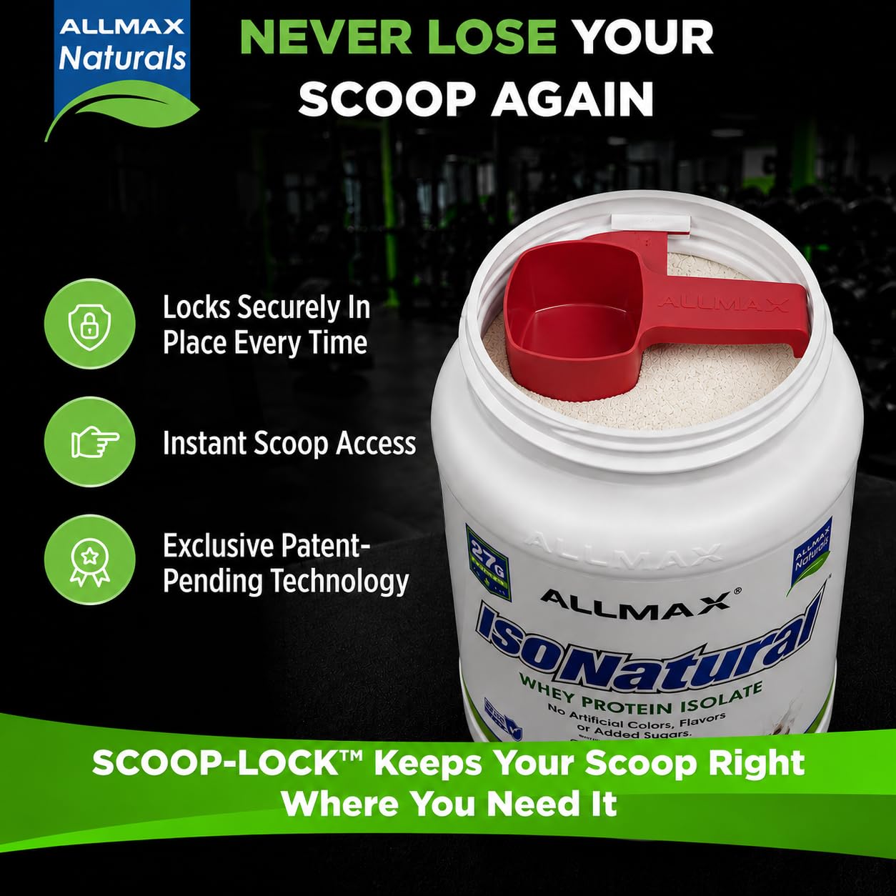 ALLMAX ISONATURAL Protein Isolate Powder, Unflavored, 2 lb, 31 Servings — Amazon image 7