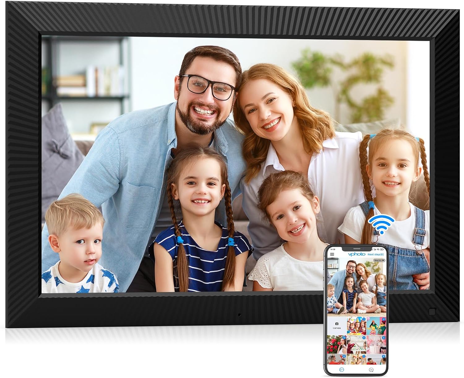 Smart Digital Photo Frame 19inch Digital Picture Frame DualWiFi Large Digital