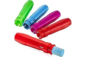 Sidewalk Chalk Holder Railroad Chalk Holder Plastic Adjustable Clip Holder for Kids (5 Pieces)