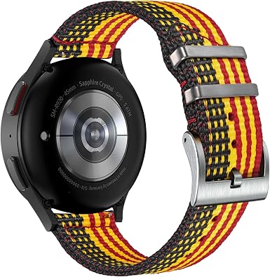 Quick Release Watch Band for Samsung Galaxy Watch 6/5/5 Pro/4/3/Gear S3/S2/Active 2, Nylon Strap for Amazfit GTS 4/4 Mini/3/2 /2e/2 mini, Bip 3 Pro/3/U Pro/Bip/Lite/S/S lite, Durable Strap for Amazfit GTR 2e/ GTR 2/ GTR 3 Pro/GTR 3/ GTR 4