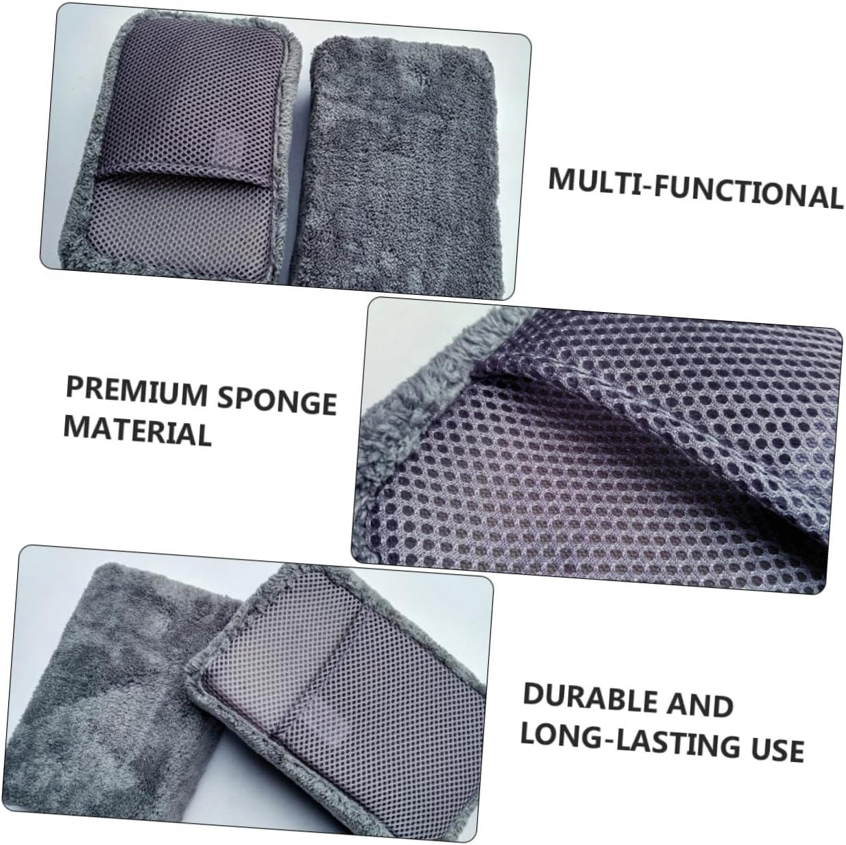 Car Cleaning Sponge Block High Absorbency Honeycomb Design for Washing for Easy Handling Scratch Car Care Tool for Auto Detailing