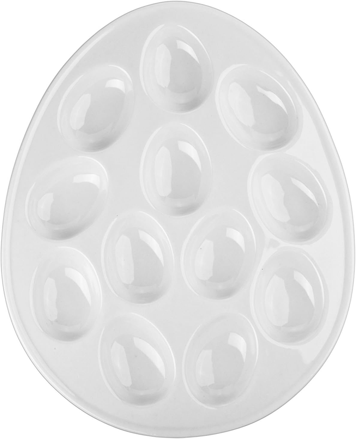 BIA Cordon Bleu 11" Oval Egg Plate, White