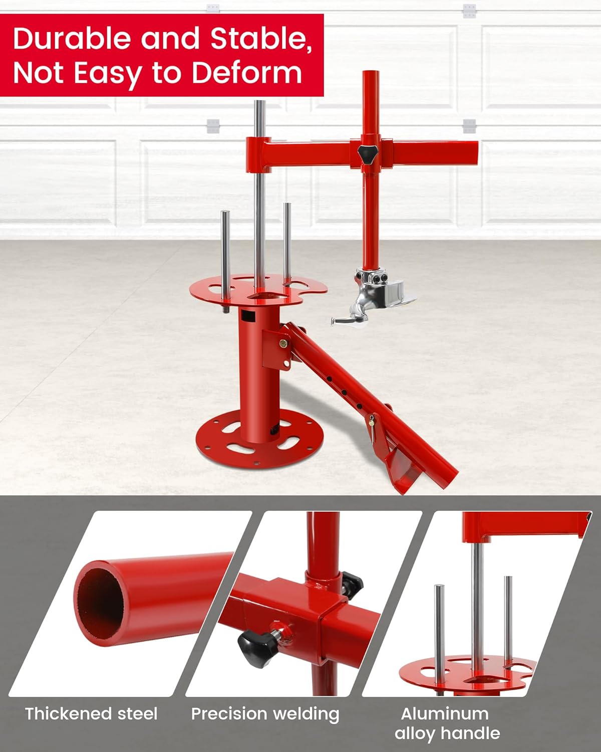 Manual Motorcycle Tire Changer Machine, Portable Tire Changer with Duck Head, 4''-21'' Tire Change, Fit for Cars, Street Bike, Trailer, ATV, Truck,SUV