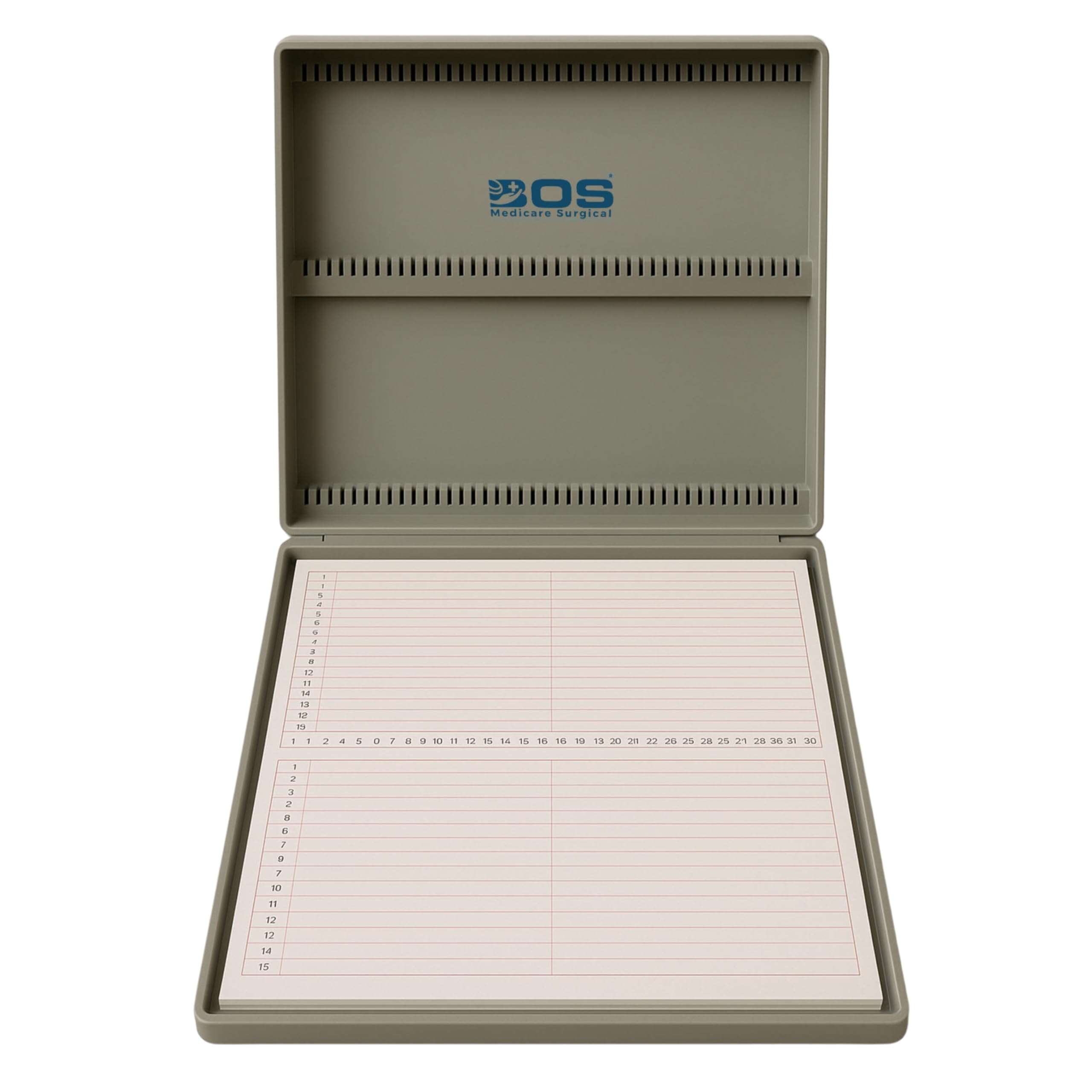 Plastic Microscope Slide Box | Durable Slide Storage Case for Laboratory, School, Research & Pathology Use | Dustproof Slide Holder (100 capacity slide box)