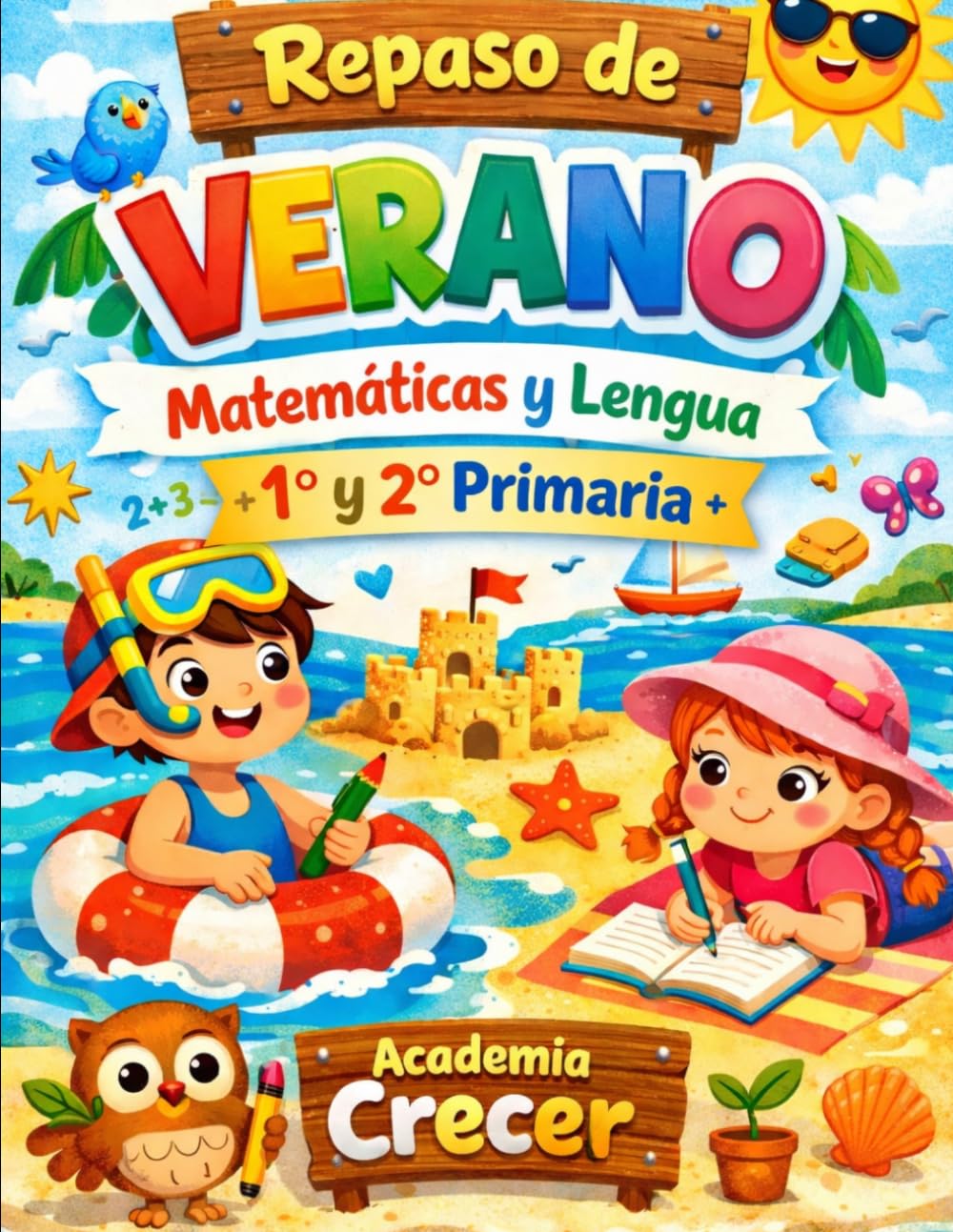 Repaso de verano: Matemáticas y lengua - 1 y 2 primaria