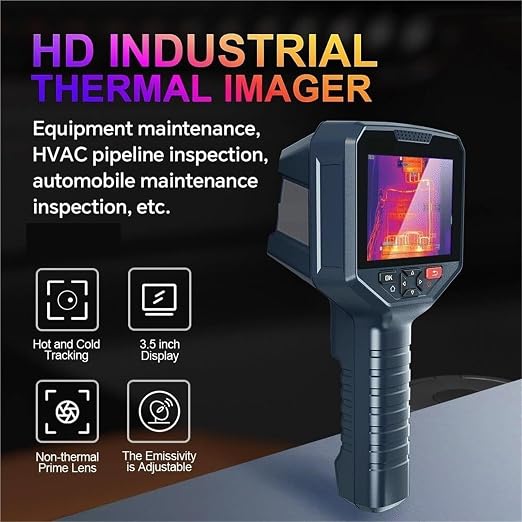 Cámara térmica con pantalla grande de 3.5 pulgadas, imagen térmica infrarroja para inspección de edificios miniatura 2