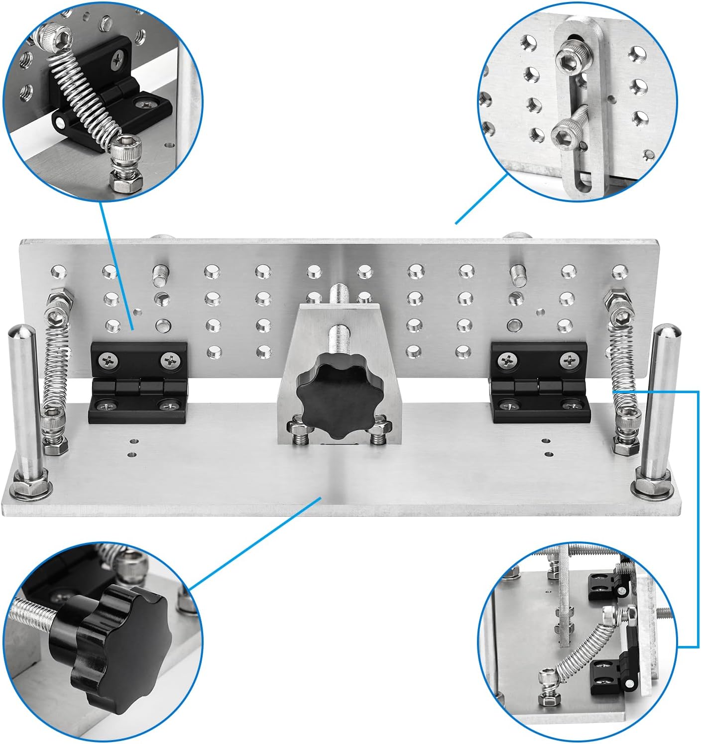 Belt Grinder Knife Jig Manual Sharpener Holder Long Sharpening Locator Fixed Angle Jig for Belt Sander Belt Machine (Large)