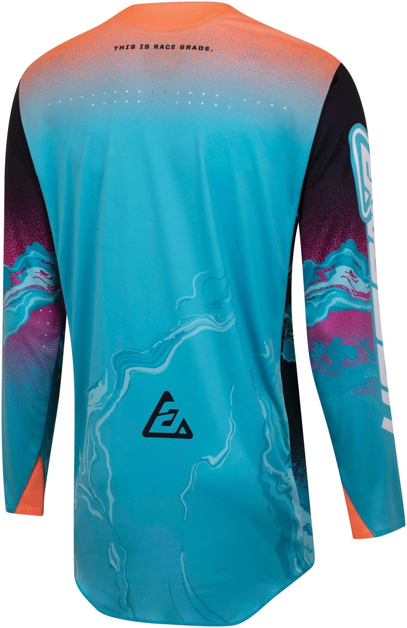 Answer Racing 447628 Youth A23 Elite Fusion Jersey: Astana/Hyper Orange/Rhodamine, M