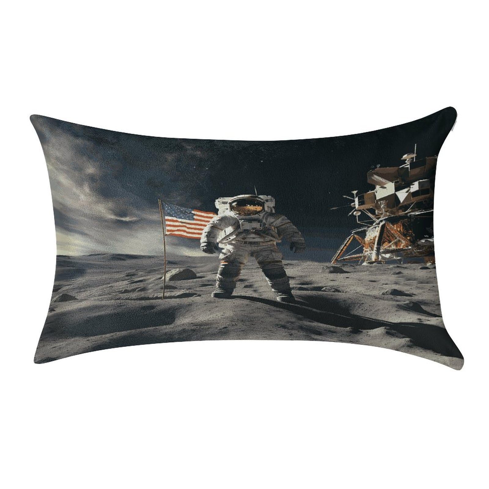 Fekiloot Style Astronaut Landing On The Moon Pillow Covers Home Decor Pillow Cases