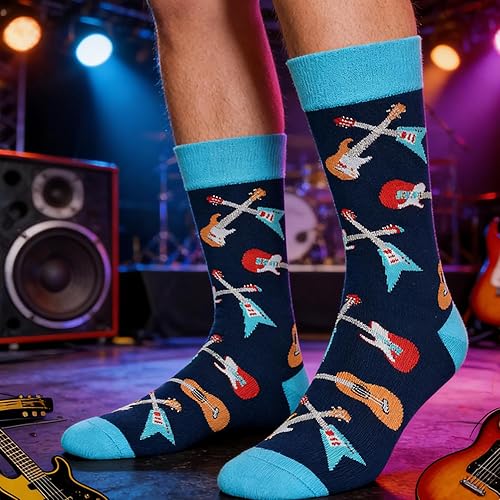 Miniatura 7 de GOLIN Novelty Birthday Christmas Gifts for Men Women - Funny Saying Crew Socks Silly Funky Dress Socks