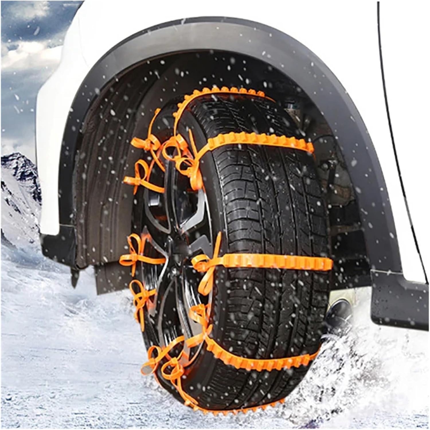10Pcs Car Winter Tire Wheels Snow Chains Snow Tire -skid Chains Wheel Tyre Chain Tool Accessories