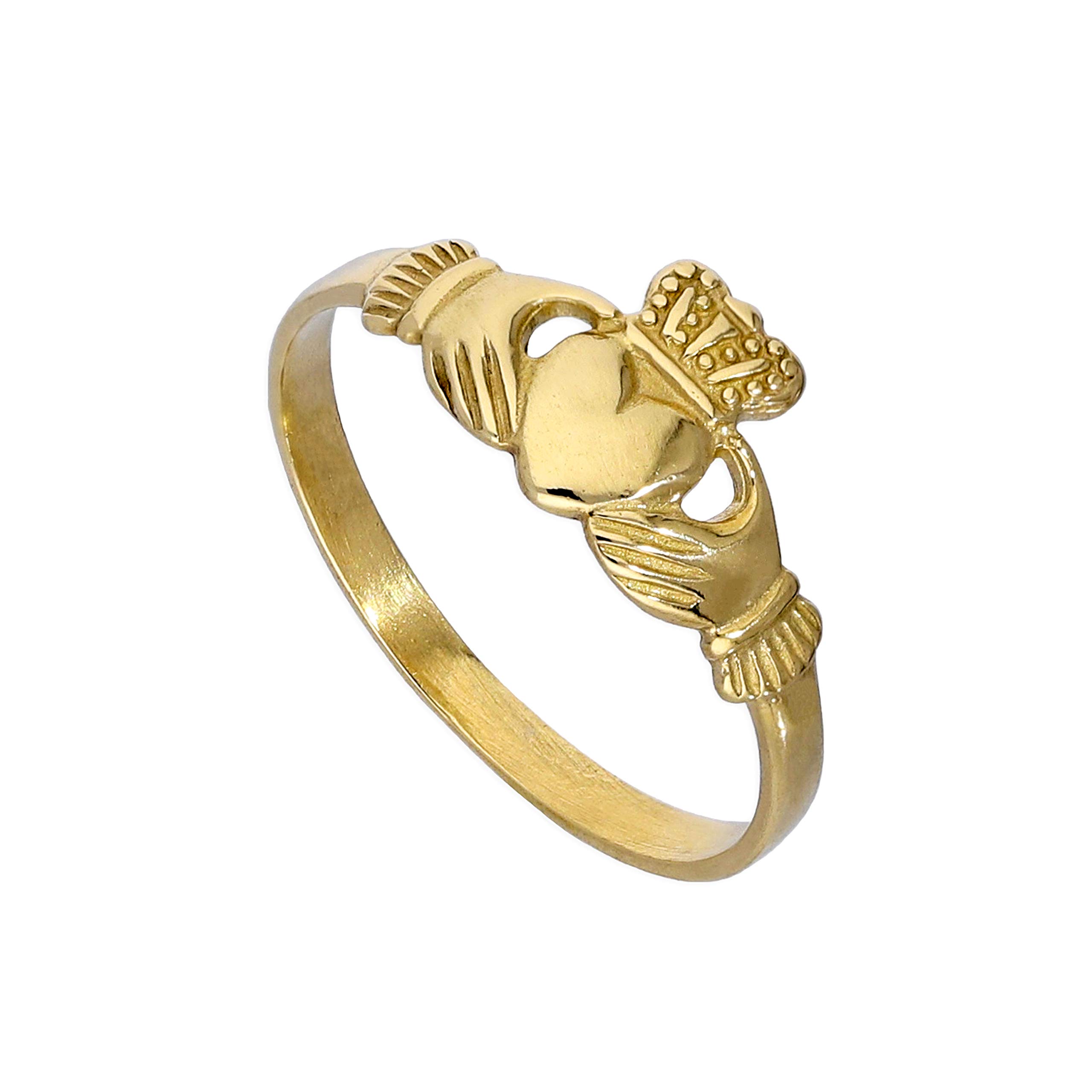 jewellerybox9ct Gold Childrens Claddagh Ring Size A - H