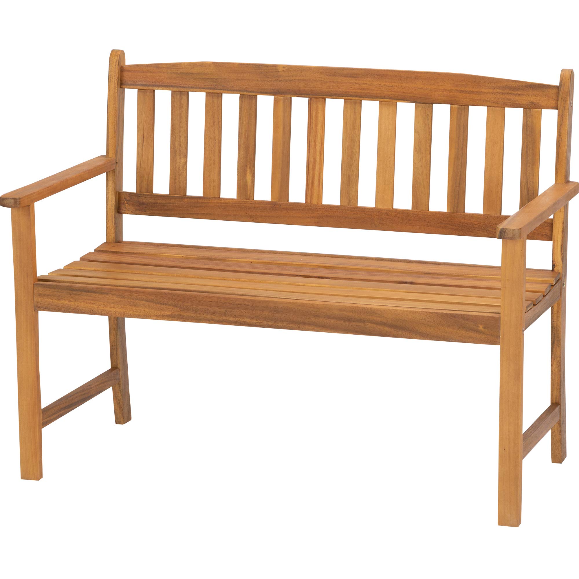 Acamp Gartenbank Woody Gartenbank | 110x56x86 cm, Akazienholz, FSC-zertifiziert, Teaköl Finish, wetterfest, Premiumqualität