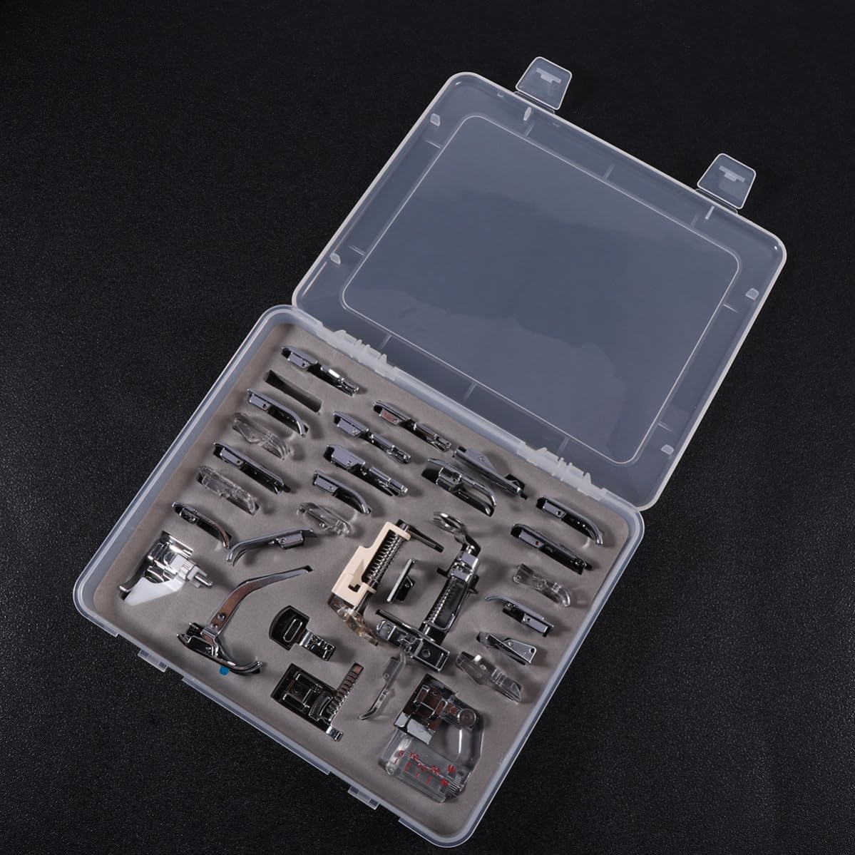 Beaupretty Piedino da Acciaio Lock Premistoffa per Macchina, Cucire