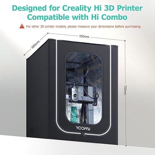 Miniatura 18 de Carcasa para impresora 3D con iluminación LED, resistente al polvo, a prueba de polvo, cubierta protectora de temperatura constante para Creality