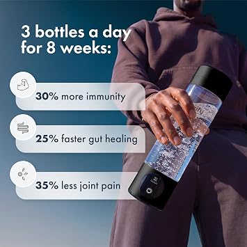 PIURIFY Hydrogen Water Bottle Generator | 6300+ PPB | USA Certified