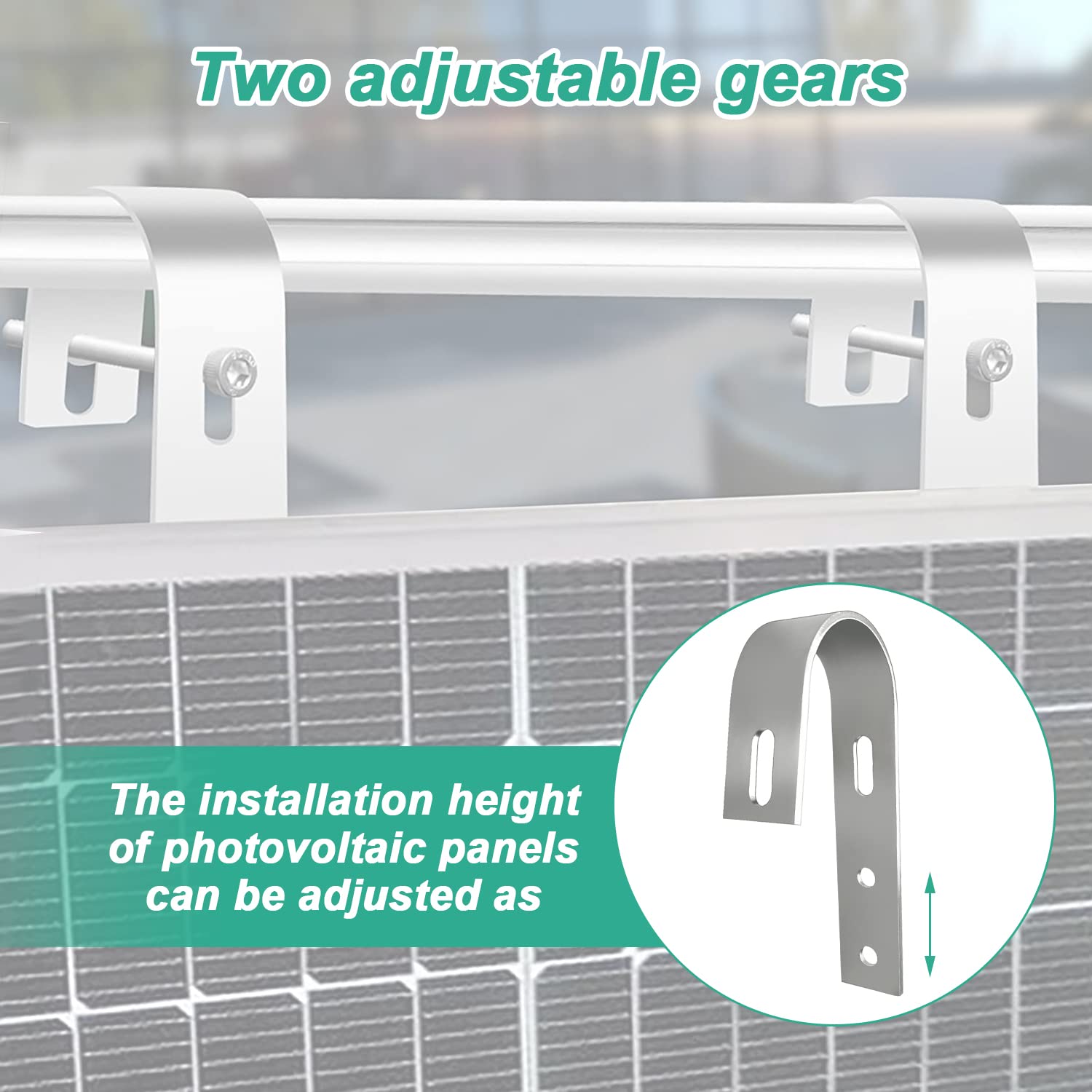 Ganci Per Pannelli Solari FLYAMAPIRIT In Acciaio Inox - Supporto Per Balcone, 2 Pezzi - Foto 11