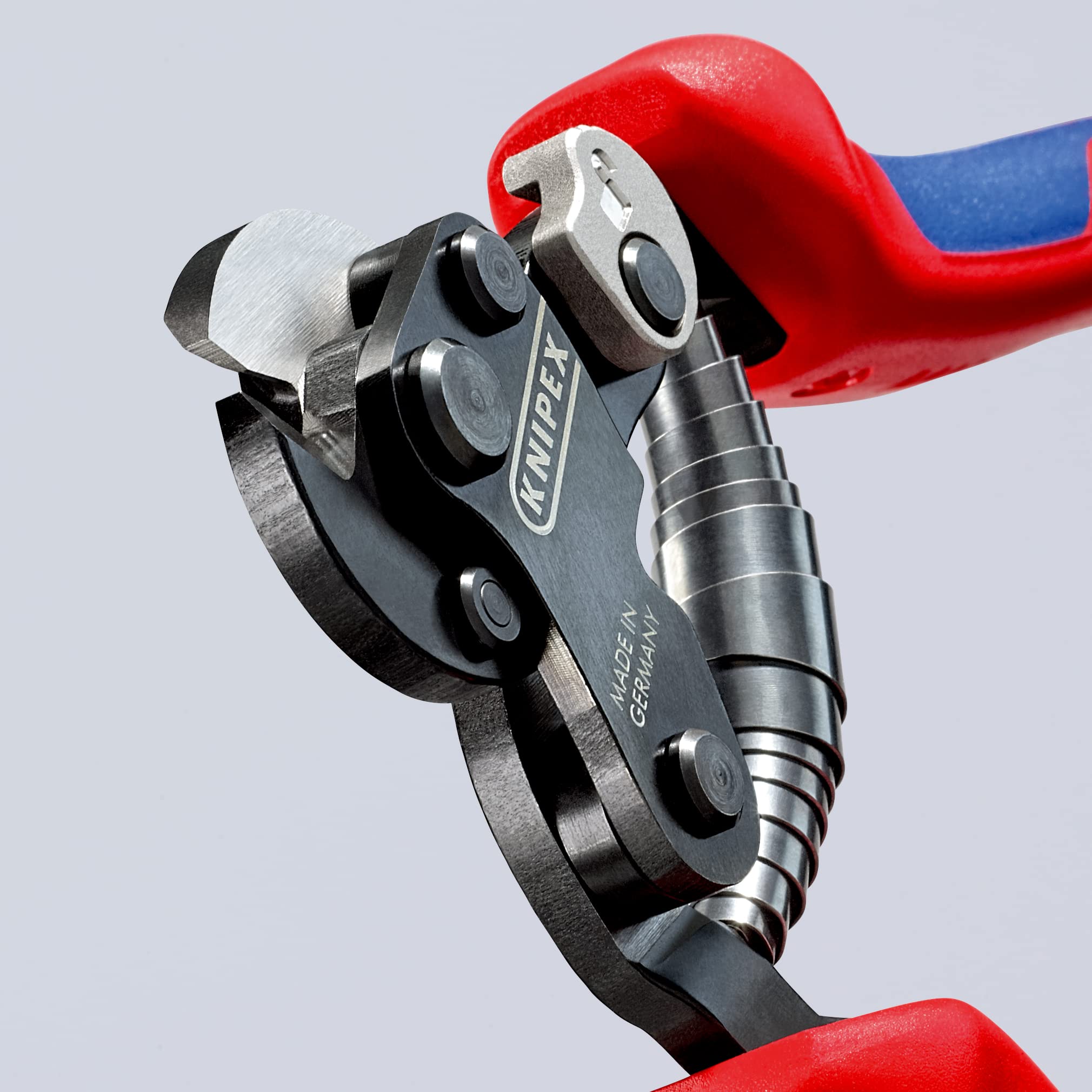 KNIPEX Cesoia per funi in acciaio per cavi rinforzo per pneumatici con impugnature multicomponente 160 mm, 95 62 160 TC