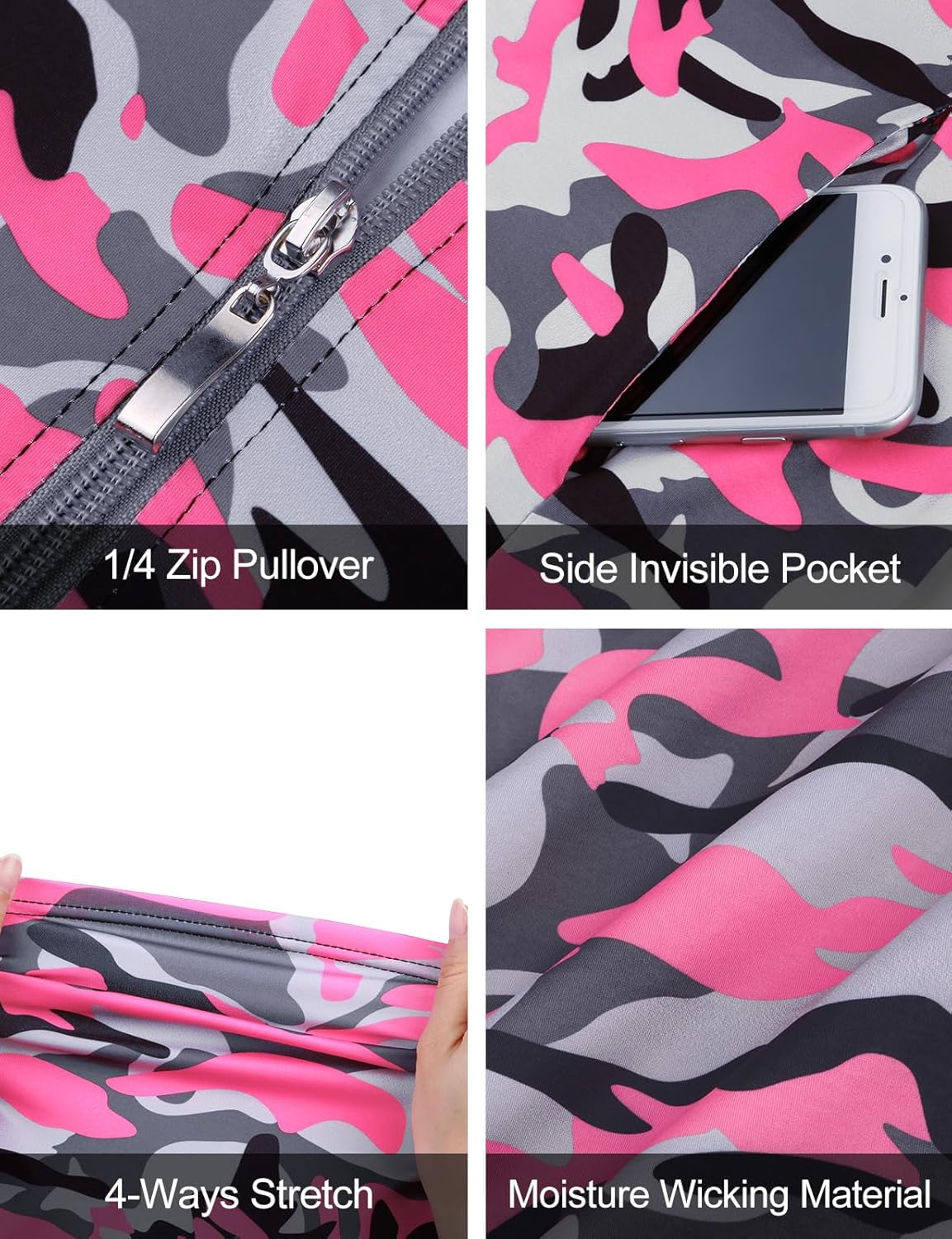 Tanst Sky Women's Sleeveless Golf Shirt Quick Dry Zip Up Workout Tennis Tops with Pockets - Image 5