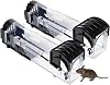 Humane Mouse Traps Pre Bait Boxes 2 Pack Humane Mouse Traps for indoor/Outdoor Fast & Safe Infestation Control, No Touch Release, Improved Highly Sensitive, Effective Quick Rodent Catcher